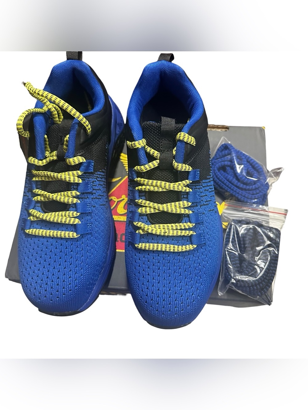 NIB Thorogood Women’s 7.5 Blue Black Safety Toe Work Sneakers